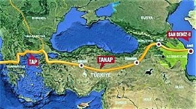 9 ayda "Bakı-Tbilisi-Ərzurum" ilə 16,4 milyard m3 qaz ötürülüb