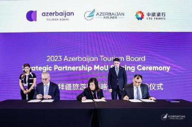 AZAL, Azərbaycan Turizm Bürosu və “China Tourism" iAnlaşma Memorandumu imzalayıb