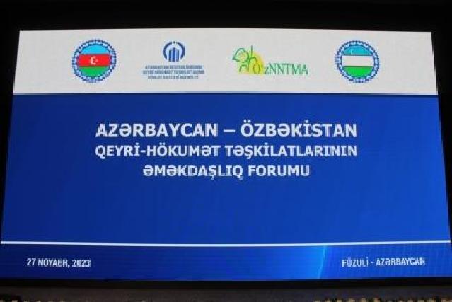 Füzulidə Azərbaycan və Özbəkistan QHT-lərinin forumu keçirilir