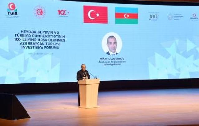 Bakıda Azərbaycan-Türkiyə İnvestisiya Forumu keçirilir