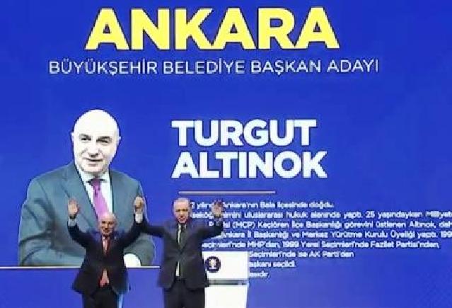 Ərdoğan Ankara bələdiyyə sədrliyinə namizədini açıqlayıb