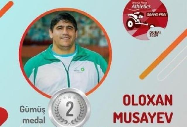 Para-atletimiz beynəlxalq turnirdə gümüş medal qazanıb