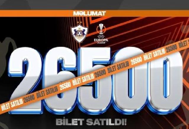 “Qarabağ”–“Braqa” matçına 26 mindən artıq bilet satılıb