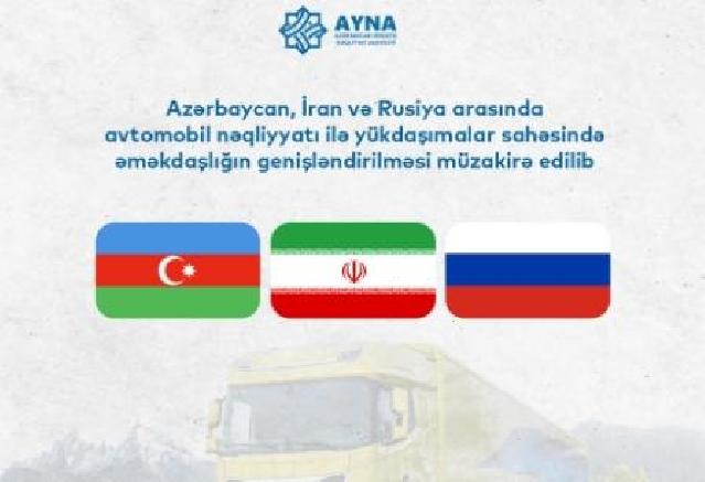 Azərbaycan, İran və Rusiya yükdaşımalar sahəsində əməkdaşlığı müzakirə edib