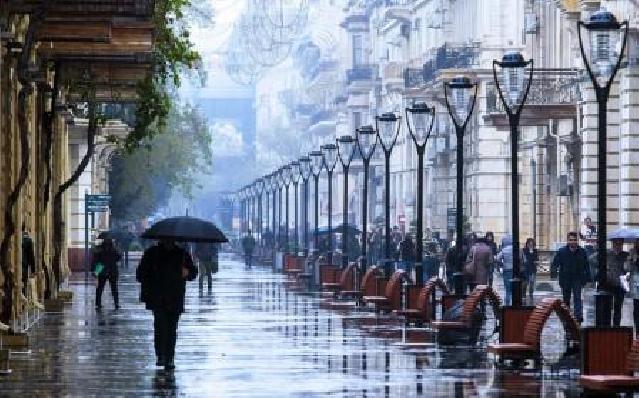 Sabah Bakıda yağış yağacaq, 15° isti olacaq