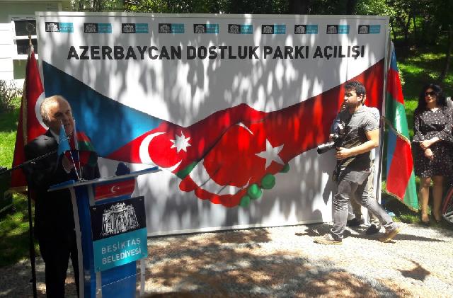 İstanbulda Azərbaycan Dostluq Parkının açılışı olub