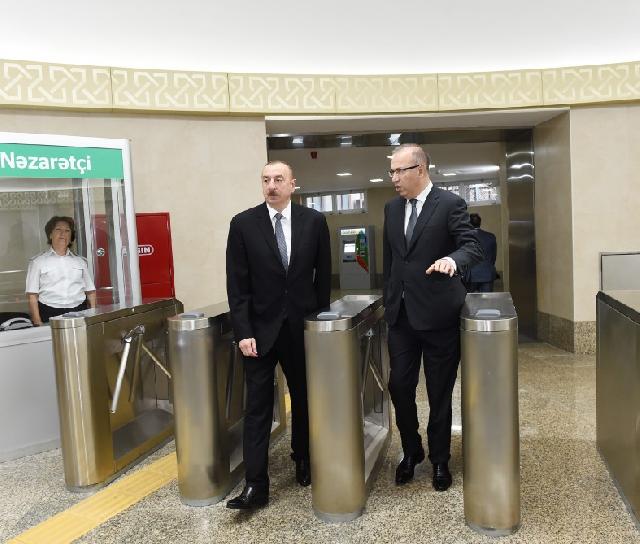 Ötən gün açılan "Sahil" metro stansiyasının eskalatorlarında problem yaranıb