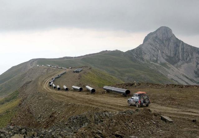 TAP-ın Albaniya hissəsinin tikintisi dəniz səviyyəsindən 2100 metr yüksəklikdə aparılır