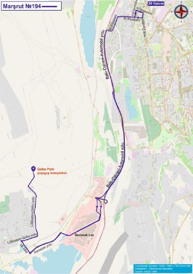 Bakıda yeni müntəzəm marşrut xətti təşkil edilib