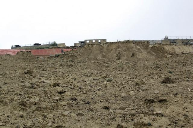 Badamdarda sürüşmə zonasında gərginlik davam edir