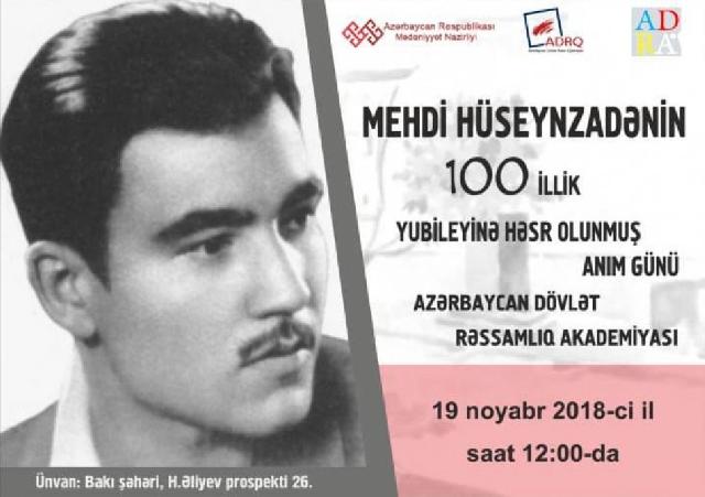 Əfsanəvi kəşfiyyatçı Mehdi Hüseynzadənin xatirəsi anılacaq