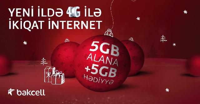 “Bakcell”dən möhtəşəm Yeni İl hədiyyəsi: 20 GB-dək pulsuz internet