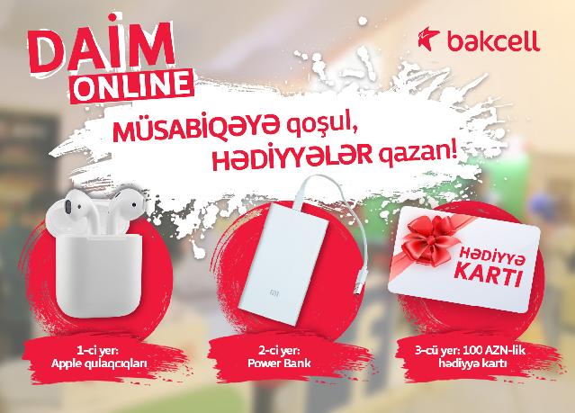 "Bakcell" sosial şəbəkə istifadəçiləri üçün növbəti müsabiqə elan edib