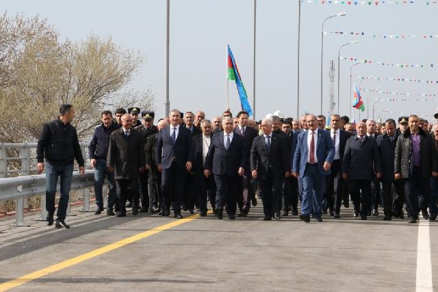 Kür çayı üzərindəki körpü əsaslı bərpadan sonra istifadəyə verilib