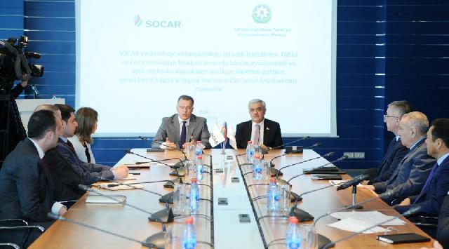 SOCAR ilə İİTKM arasında anlaşma memorandumu imzalanıb