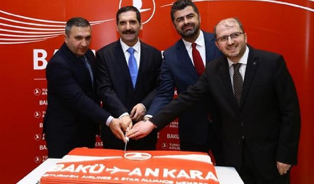 Ankara-Bakı yeni aviareysin rəsmi açılışı olub