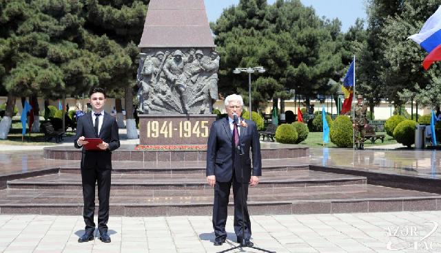 Bakıda Böyük Vətən müharibəsində Qələbənin 74-cü ildönümü qeyd edilib