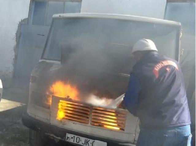 Yol Polisi yanğın təhlükəsizliyi ilə bağlı sosial çarx hazırlayıb