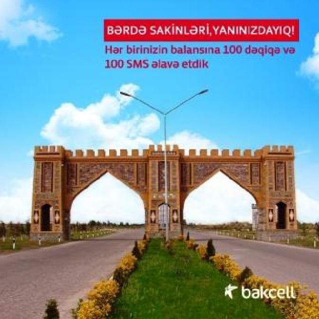 “Bakcell” Bərdə sakinlərinə dəstək olub