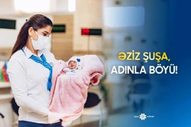 Şəhid kapitanın övladına Şuşa adı verildi