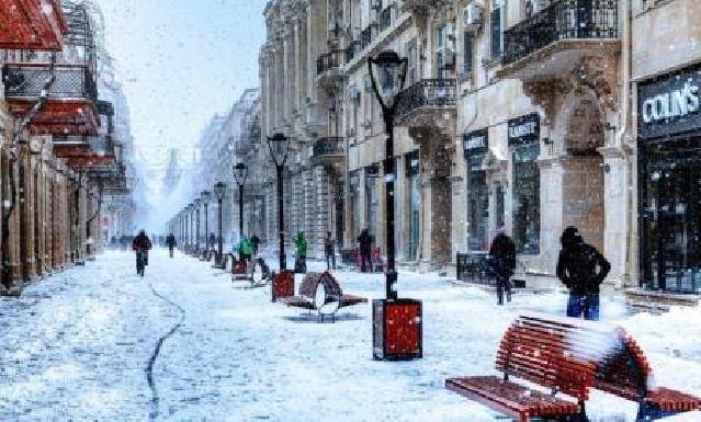 Sabahadək Bakıda qar yağacaq, gündüz kəsəcək,-4°-dək şaxta olacaq