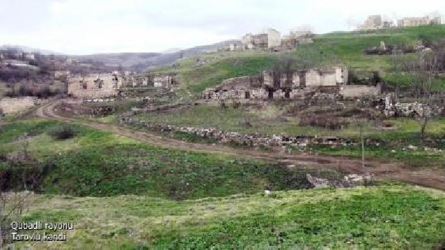 Müdafiə Nazirliyi Qubadlı rayonunun Tarovlu kəndinin görüntülərini yaydı