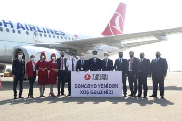 “Türk Hava Yolları” Gəncə-İstanbul-Naxçıvan aviareysini bərpa edib