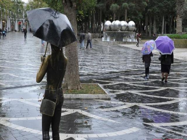 Sabah Bakıda qısamüddətli yağış yağacaq, 26° isti olacaq