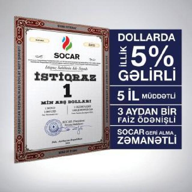 SOCAR 100 milyon dollarlıq istiqraz satışa çıxaracaq