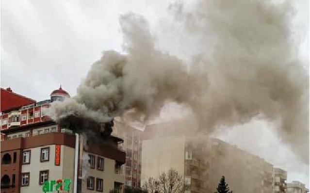 Bakıda məşhur restoran yandı, 3 nəfər tüstüdən zəhərləndi