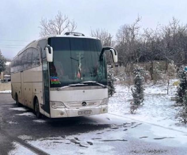 Bakıdan dünən Şuşaya gedən avtobus qara görə bu gün geri dönür