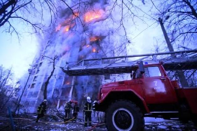 Rusiya ordusu Kiyev şəhərini güclü bombardman edib,ölənlər var