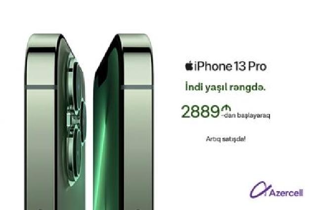 “Azercell”dən yeni “iPhone 13” modelləri alana 50GB internet paketi hədiyyə