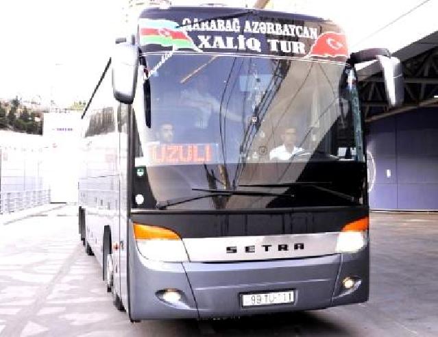 Bakıdan Füzuliyə ilk sərnişin avtobusu yola düşüb