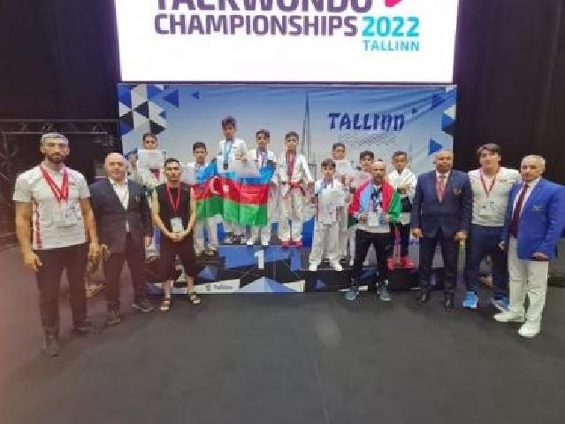 Taekvondoçularımız Avropa çempionatının ilk günündə 9 medal qazandı