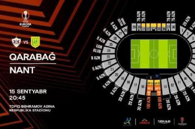 Sabah “Qarabağ” - “Nant” oyununun biletləri satışa çıxarılacaq