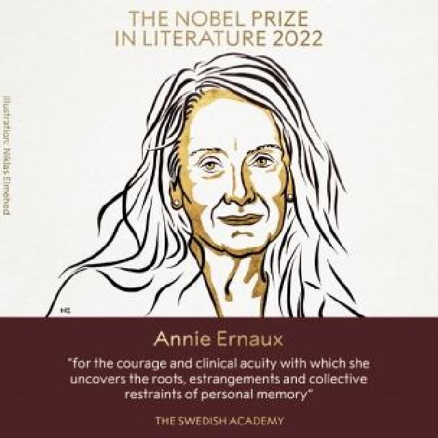 2022-ci ilin ədəbiyyat üzrə Nobel mükafatına fransız yazıçı qazandı
