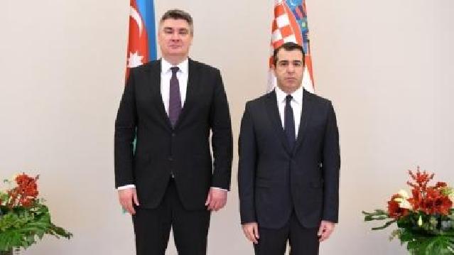 Azərbaycan-Xorvatiya əməkdaşlığı müzakirə edilib