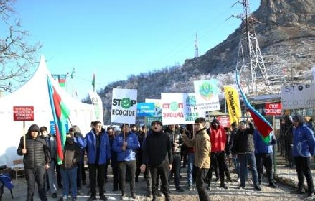 Laçın-Xankəndi yolunda etiraz aksiyasının 19-cu günü