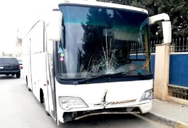Sumqayıtda avtobus sürücüsü sükan arxasında keçinib